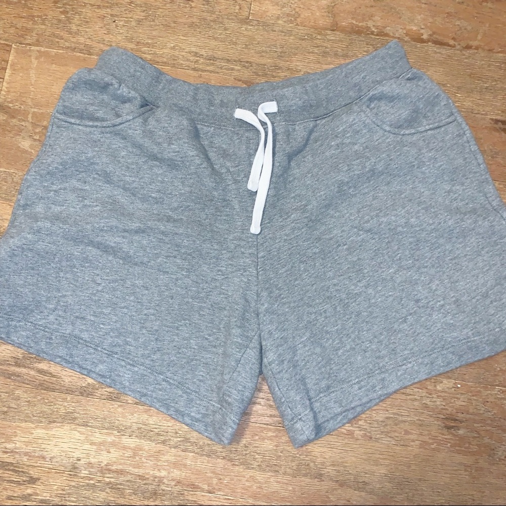 Lands’ End Heather Gray Drawstring Sweat Shorts